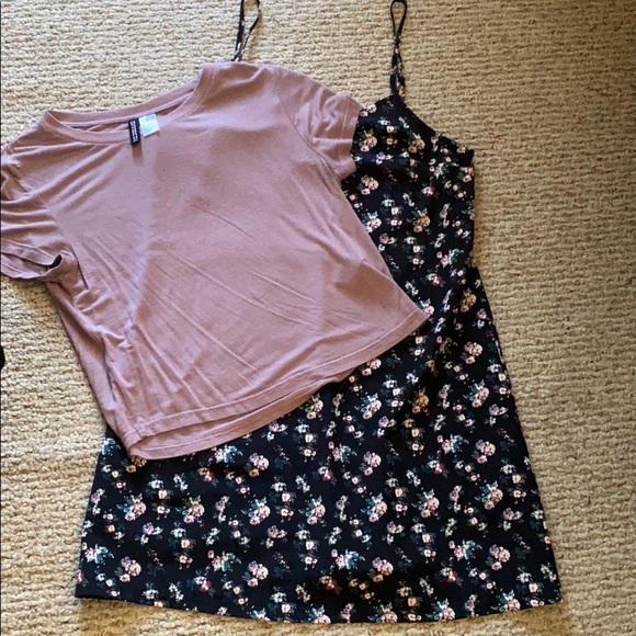Forever 21 Slip Dress with Crop Tee - Picture 3 of 3